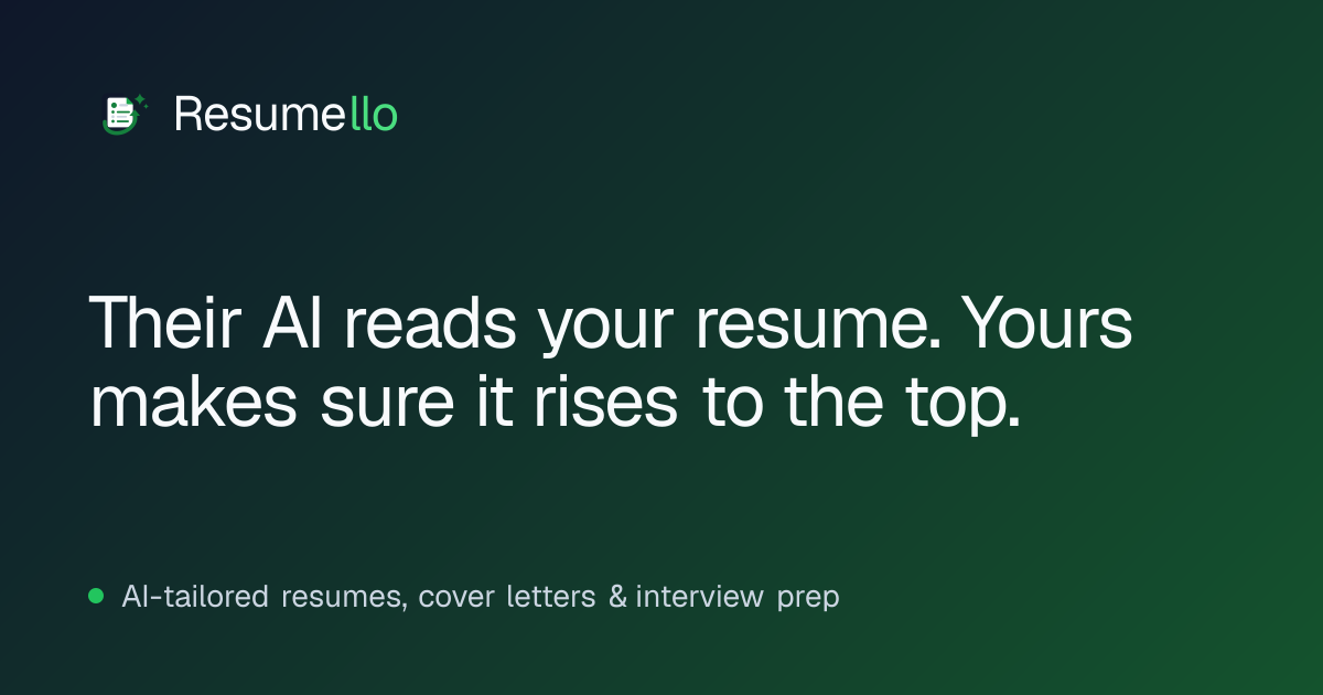 Resumello — 官网预览图